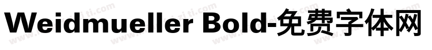 Weidmueller Bold字体转换